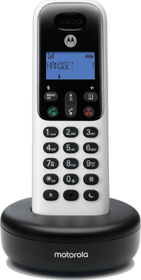 Motorola T501+ Ασύρματο Τηλέφωνο με Aνοιχτή Aκρόαση (White)