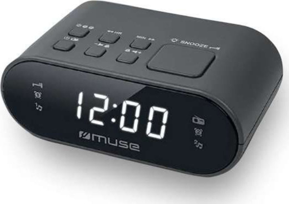 Muse M-10 DUAL ALARM CLOCK RADIO PLL (Black)
