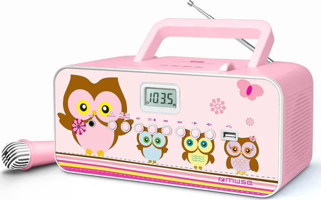Muse M-29KP Pink CD Ραδιόφωνο Με Μικρόφωνο 07333