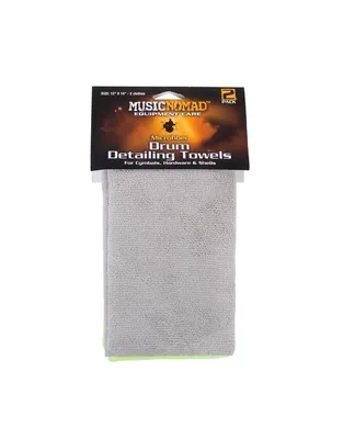 MUSICNOMAD MN210 Πανί καθαρισμού Microfiber για τύμπανα Drum Detailing Towels (2 τεμ)