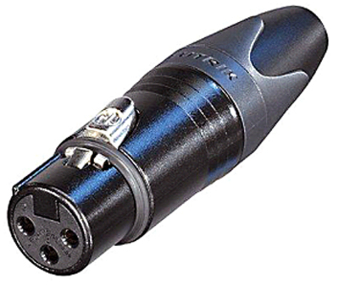 NEUTRIK XLR ΘΗΛ. ΕΠΑΡ. ΕΠΑΦΕΣ ΜΑΥΡΟ