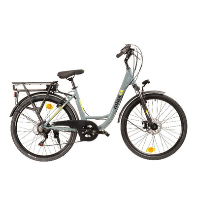 Nilox X7F 26" Γκρι Ηλεκτρικό Ποδήλατο Trekking με 7 Ταχύτητες