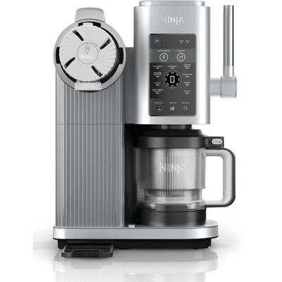 Ninja NC701EU CREAMi Scoop & Swirl Παγωτομηχανή  με 13 προγράμματα, ισχύ 800W και χωρητικότητα 480ml  Ασημί