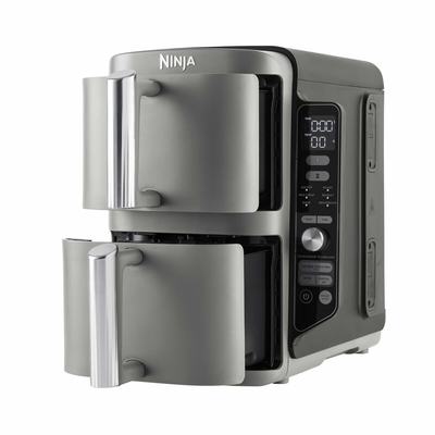 Ninja SL400EU Φριτέζα Αέρος με Διπλό Αποσπώμενο Κάδο 9.5lt Γκρι