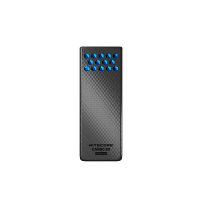 NITECORE CARBO 20, Carbon Fiber, Fast Charge, 65W MAX, BLUE POWER BANK