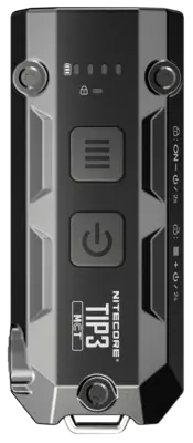 NITECORE TIP3, Μπρελοκ, Rechargeable, Alloy BLACK ΦΑΚΟΣ LED