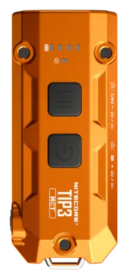 NITECORE TIP3, Μπρελοκ, Rechargeable, Alloy Orange ΦΑΚΟΣ LED