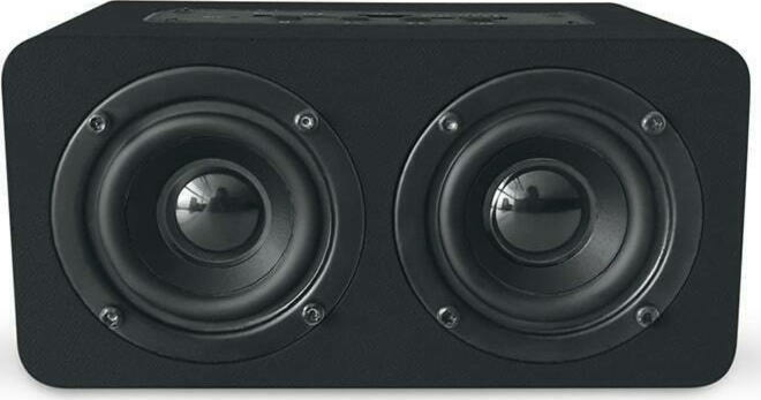NOD ROCK CONCERT Ξύλινο φορητό bluetooth ηχείο σε total black χρώμα, 10W.