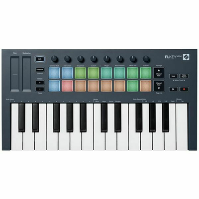 Novation Midi Keyboard FLkey Mini με 25 Πλήκτρα σε Μαύρο Χρώμα