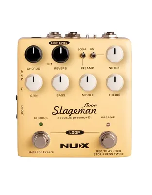 NUX Stageman Floor Preamp Πετάλι για Aκουστικά Όργανα