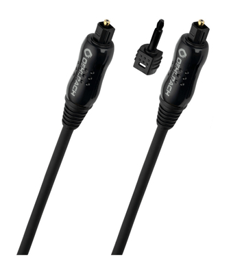 Oehlbach Opto Star Black Καλώδιο Ήχου Οπτικής Ίνας με Αντάπτορα TOSLINK 3.5m 50cm Μαύρο