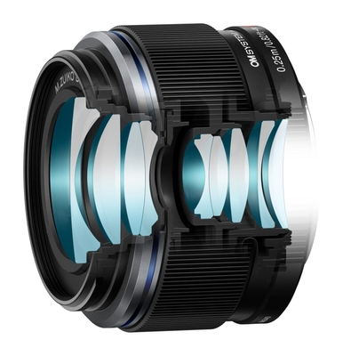Olympus 25mm 1:1.8 II BLACK M.ZUIKO DIGITAL (ES-M2518) Lense Micro FT