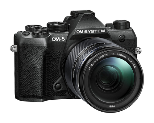 Olympus OM-5 II 1415-2 Kit black, OM-5 II body black, M.Zuiko Digital 14-150mm F4-5.6 II lens black