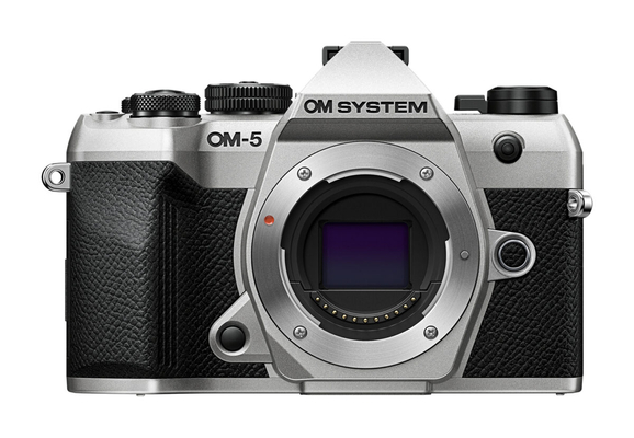 Olympus OM-5 II body silver, BLS-50 Battery, Eyecup, USB Connection Cable, Shoulder Strap