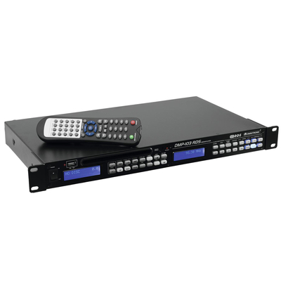 OMNITRONIC USB/SD CARD PLAYER RACK MOUNTABLE WITH FM RDS TUNE