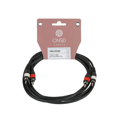 ONSEI ON-C2220 ΚΑΛΩΔΙΟ ΣΗΜΑΤΟΣ 2 X RCA ΑΡΣΕΝΙΚΟ - 2 X RCA ΑΡΣΕΝΙΚΟ 2M