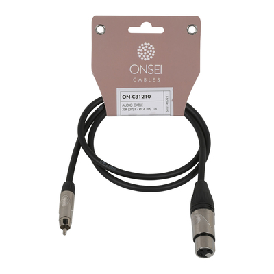 ONSEI ON-C31210 ΚΑΛΩΔΙΟ ΣΗΜΑΤΟΣ 3-PIN XLR ΘΗΛΥΚΟ - RCA MALE 1M