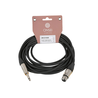ONSEI ON-I31850 ΚΑΛΩΔΙΟ ΣΗΜΑΤΟΣ 3-PIN XLR ΘΗΛΥΚΟ - 6,3MM JACK MONO 5M