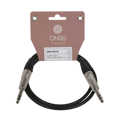 ONSEI ON-I7010 ΚΑΛΩΔΙΟ ΣΗΜΑΤΟΣ 6,3MM JACK STEREO - 6,3MM JACK STEREO 1M