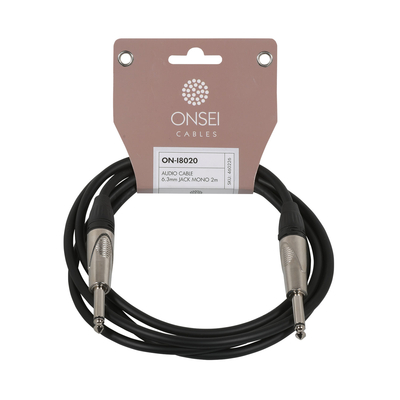 ONSEI ON-I8020 ΚΑΛΩΔΙΟ ΣΗΜΑΤΟΣ 6,3MM JACK MONO - 6,3MM JACK MONO 2M