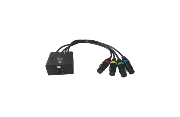 Onsei ON-DSS3P22 Καλώδιο DMX Θηλυκό RJ45 σε 4 Θηλυκά 3-pin XLR 1m