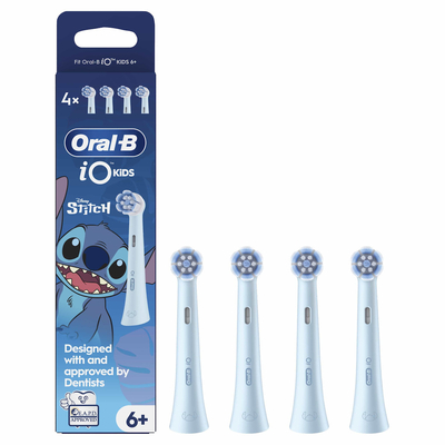 ORAL-B iO Kids 6+ Ανταλλακτικές Κεφαλές Ηλεκτρικής Οδοντόβουρτσας 4 Τεμάχια.80850612