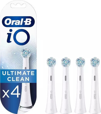 Oral-B iO Ultimate Clean White Ανταλλακτικές Κεφαλές για Ηλεκτρική Οδοντόβουρτσα, 4τμχ.80765102