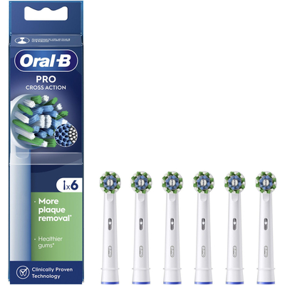 Oral-B Pro Cross Action Ανταλλακτικές Κεφαλές για Ηλεκτρική Οδοντόβουρτσα 6τμχ 80750800