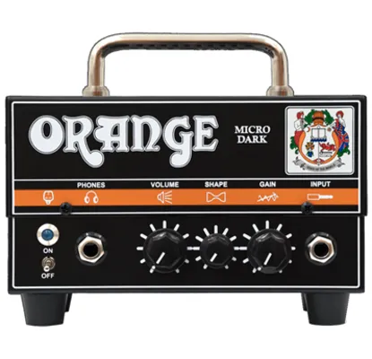 ORANGE Micro Dark Υβριδική Kεφαλή Ηλεκτρικής Κιθάρας Με Λυχνίες 20 Watts