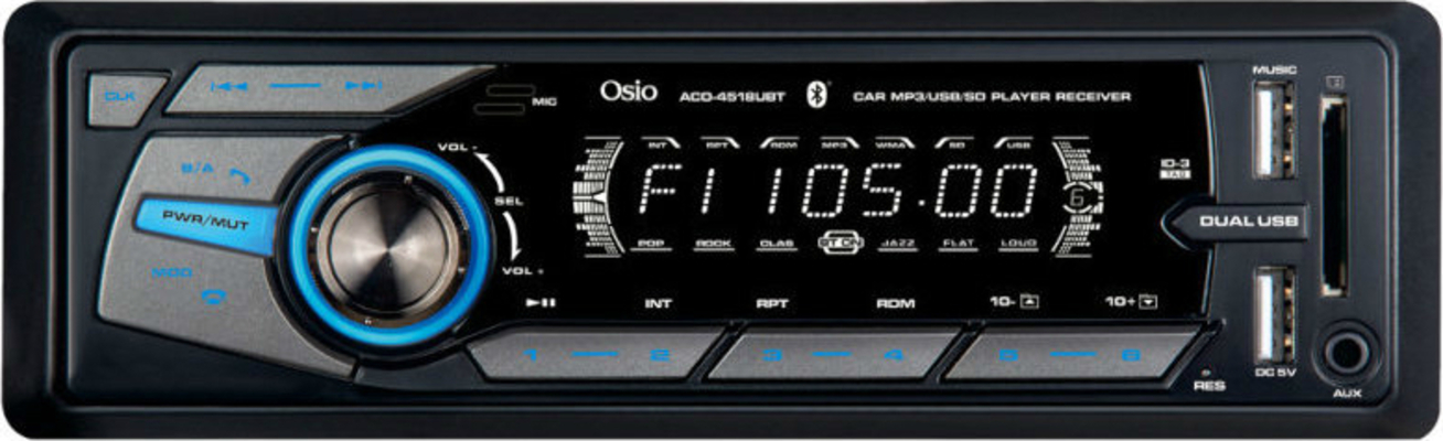 Osio ACO-4518UBT Ηχοσύστημα Αυτοκινήτου Universal 1DIN (Bluetooth/USB/AUX)