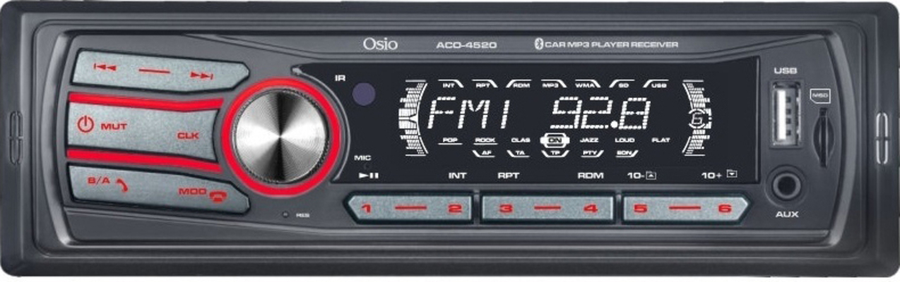 Osio ACO-4520UBT Ηχοσύστημα Αυτοκινήτου Universal 1DIN (Bluetooth/USB/AUX)