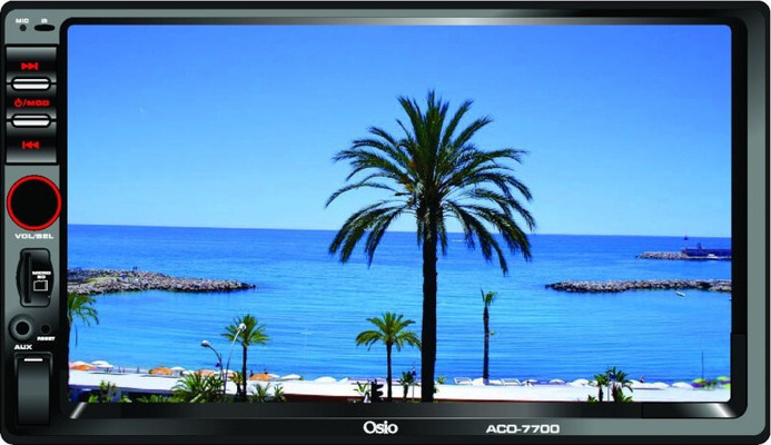 Osio ACO-7700 Ηχοσύστημα Αυτοκινήτου Universal 2DIN (Bluetooth/USB/AUX) με Οθόνη Αφής 7"