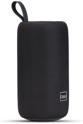 Osio OBT-8000BL Μαύρο αδιάβροχο φορητό ηχείο LED με IPX4, Bluetooth, USB, κάρτα TF, FM και TWS-16W