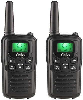 Osio OPM-1050 Walkie Talkie 0.5W με Μονόχρωμη Οθόνη Σετ 2τμχ