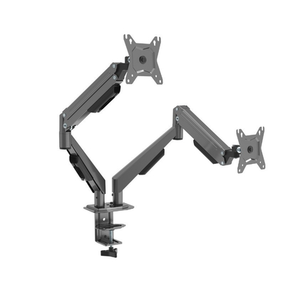 OSIO OSMA-4638, 17"-32", ΔΙΠΛΗ ΒΑΣΗ MONITOR, 2x10Kgr, 100x100, ΜΑΥΡΗ,