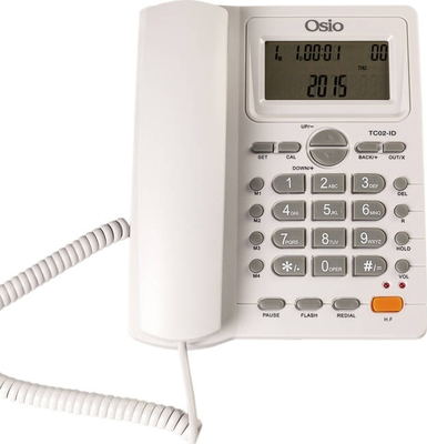 Osio OSW-4710 Ενσύρματο Τηλέφωνο Γραφείου (White)