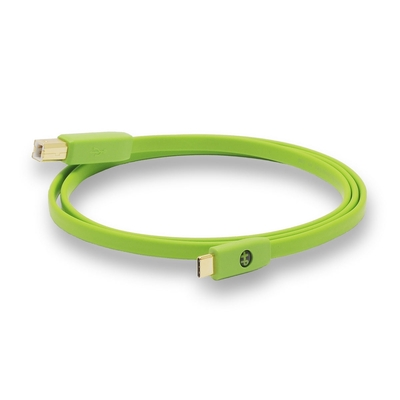 Oyaide d+ Flat USB 2.0 Cable USB-C male - USB-B male Πράσινο 2m (d+)
