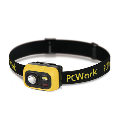 PCWork PCW12D Φακός κεφαλής με φωτεινότητα 300 lumens και πιστοποίηση IPX6