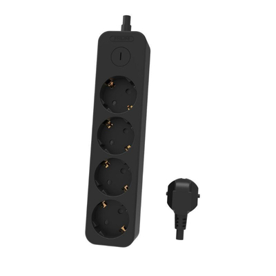 Philips CHP2145B/GRS Πολύπριζο ασφαλείας 4 θέσεων Μαύρο με καλώδιο 1.5m.