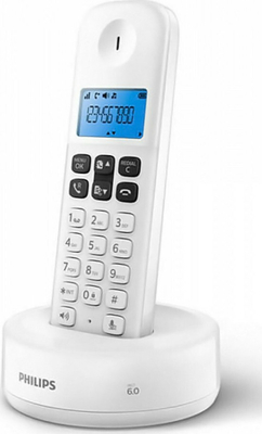 Philips D1611 Ασύρματο Τηλέφωνο  (White)