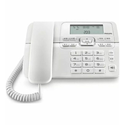 Philips M20W/GRS Λευκό Ενσύρματο τηλέφωνο με μεγάλα πλήκτρα και οθόνη LCD