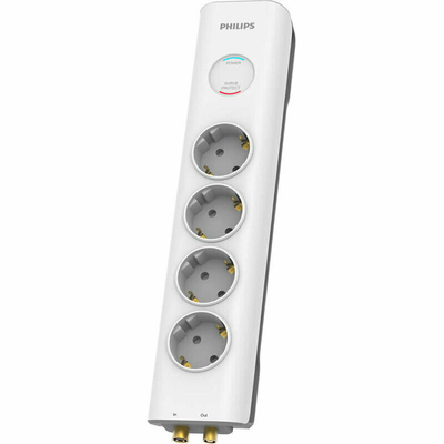 Philips Πολύπριζο 4 θέσεων SPN7041WA/GRS (1150100-0010)