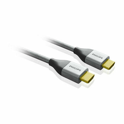 Philips SWV3453S/10GRS Επιχρυσωμένο πλεκτό καλώδιο HDMI High Speed 4K 60 FPS 18 Gbps με ethernet 3.0 m