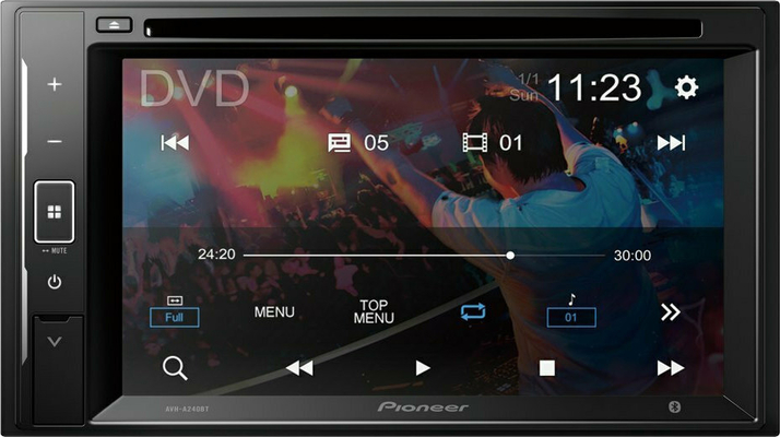Pioneer AVH-A240BT Ηχοσύστημα Αυτοκινήτου Universal 2DIN (Bluetooth/USB/AUX) με Οθόνη Αφής 6.2"