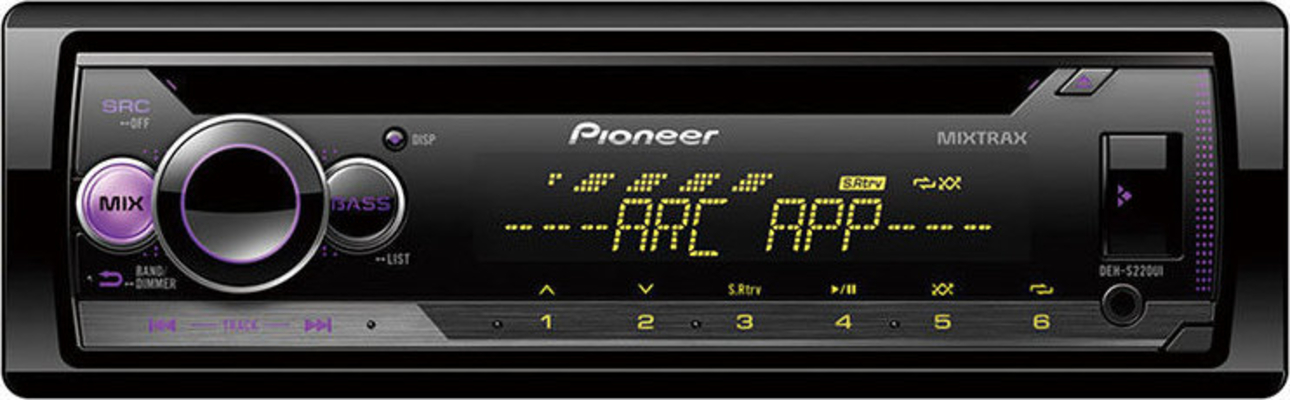 Pioneer DEH-S220UI Ηχοσύστημα Αυτοκινήτου Universal 1DIN (USB/AUX) με Αποσπώμενη Πρόσοψη