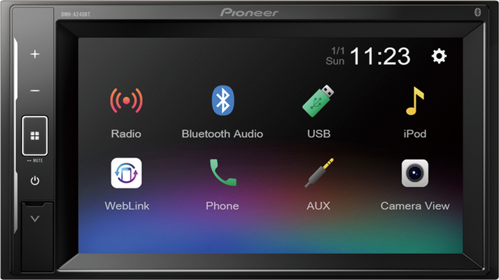 Pioneer DMH-A240BT Ηχοσύστημα Αυτοκινήτου Universal 2DIN (Bluetooth/USB/AUX) με Οθόνη 6.2"