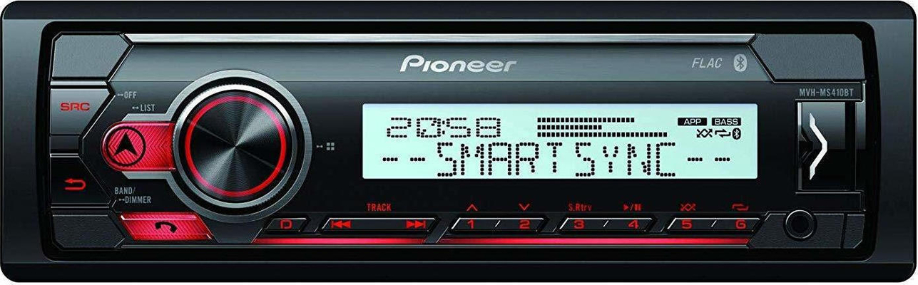 Pioneer MVH-MS410BT Ηχοσύστημα Σκάφους 4x50W με AUX / Bluetooth / Spotify / USB Μαύρο