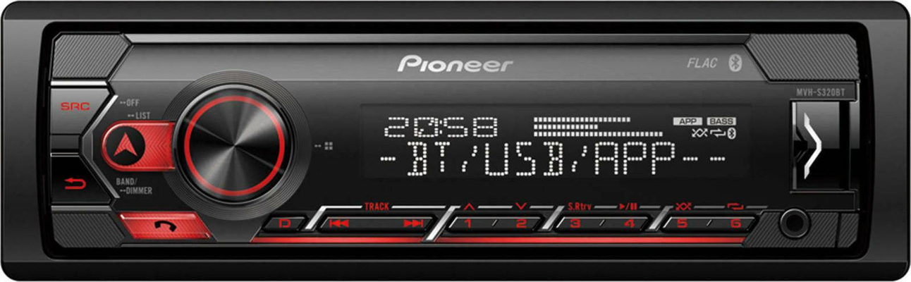 Pioneer MVH-S320BT Ηχοσύστημα Αυτοκινήτου Universal 1DIN (Bluetooth/USB/AUX)