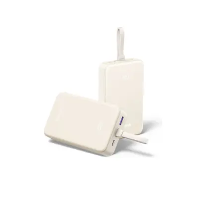 Power Bank 20000mAh PD 20W UGREEN PB505 35340 2 Θέσεων, με καλώδιο USB-C 60W Γκρι Λευκό