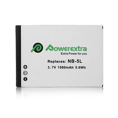 Powerextra CN-NB5L Μπαταρία συμβατή με Canon NB-5L 1500mAh Li-ion